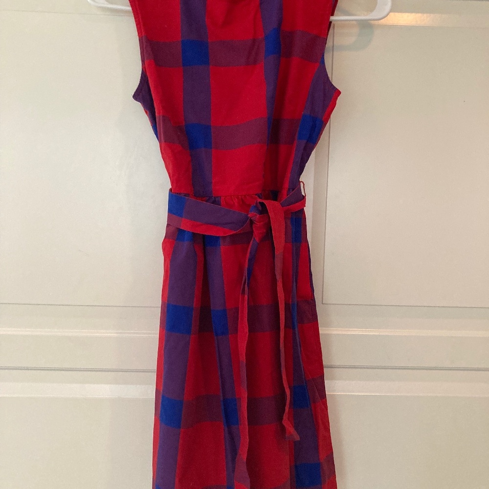 Kids Plad crew cuts dress